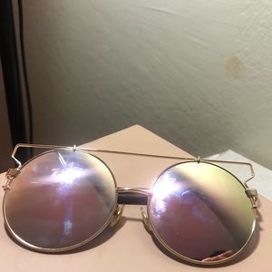 Rose gold sunglasses